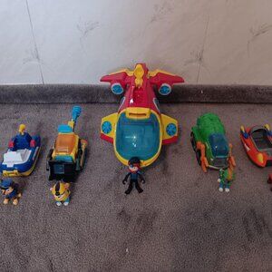 10 pcs Paw Patrol Figures & Vehicles Chase Rocky Rubble Zuma Ryder SubmarinePatr